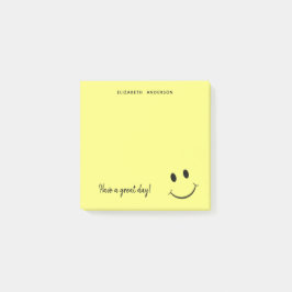 Cute Happy Yellow Face gepersonaliseerd | Klein Post-it® Notes