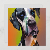 Cute Harlequin Great Dane (Voorkant / Achterkant)