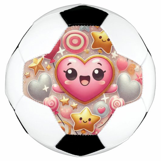 Cute hart voetbal (Voorkant)