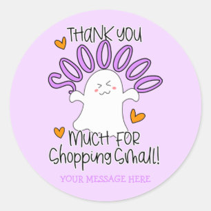 Cute Hartelijk dank voor het winkelen op kleine ha Ronde Sticker
