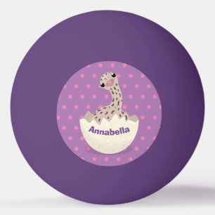 Cute hatching baby ostrich cartoon illustration pingpongballen