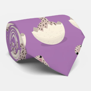 Cute hatching baby ostrich cartoon illustration stropdas