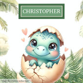 Cute Hatching Bientôt Baby Dinosaur Coussin d'aqua