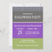 Cute Haunted Maison Halloween Invitation (Dos)