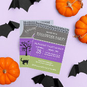 Cute Haunted Maison Halloween Invitation