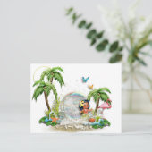 Cute Hawaiian Briefkaart (Staand voorkant)