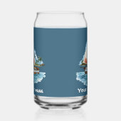 Cute Hawaiian Sailboat ajouter texte plage (Gauche)