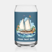 Cute Hawaiian Sailboat ajouter texte plage (Verso)