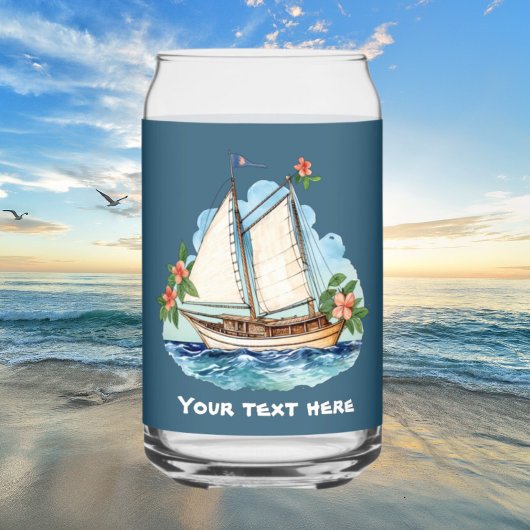 Cute Hawaiian Sailboat ajouter texte plage