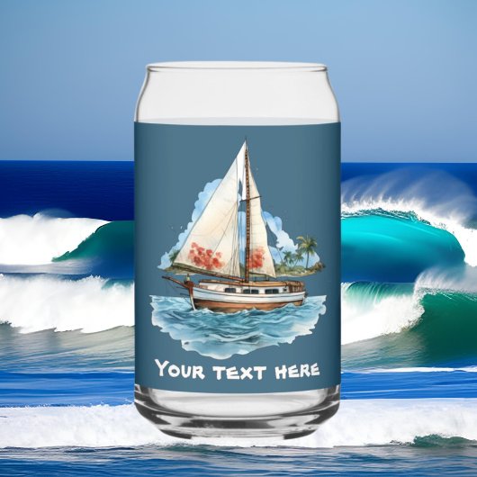 Cute Hawaiian Sailboat ajouter texte plage