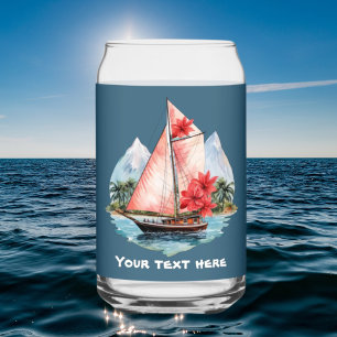 Cute Hawaiian Sailboat ajouter texte plage