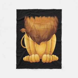 Cute Headless Lion Costume Halloween Funny Big Cat Fleece Deken