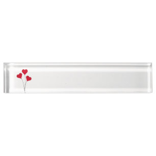 Cute Heart-ballonnen Naambordje