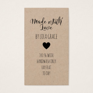 Cute Heart Fabriqué avec du papier Kraft