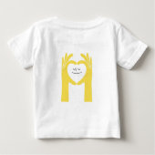 Cute Heart Hands Baby Tee (Achterkant)