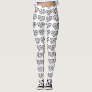 Cute Heart Leggings
