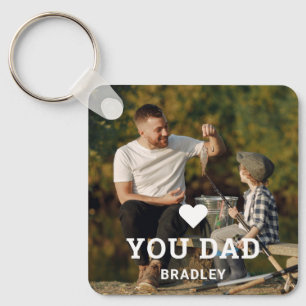 Cute HEART LIEFT U DAD Photo Names Sleutelhanger
