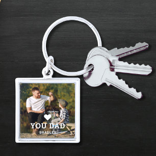 Cute HEART LIEFT U DAD Photo Names Sleutelhanger