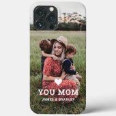 Cute HEART LIGT U MOM Moederdag Foto Case-Mate iPhone Case (Achterkant)