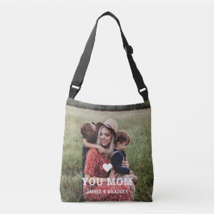 Cute HEART LIGT U MOM Moederdag Foto Crossbody Tas