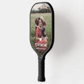 Cute HEART LIGT U MOM Moederdag Foto Pickleball Paddle (Links)