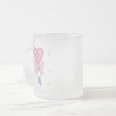 Cute Heart Lollipop Matglas Koffiemok (Voorkant links)