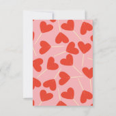 Cute Heart Lollipops Saint Valentin Carte photo (Dos)