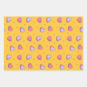 Cute Heart Minimalist Love Pattern Valentijnsdag Inpakpapier Vel (Voorkant)