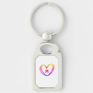CUTE HEART NAME SLEUTELHANGER
