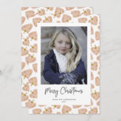 Cute Heart Ornaments Feestdagenkaart (Voorkant / Achterkant)