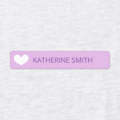 Cute Heart Paars PInk Violet Labels (Design 1)