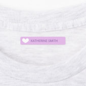 Cute Heart Paars PInk Violet Labels (Aangebracht)