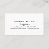 Cute Heart Pattern Visitekaartje (Achterkant)