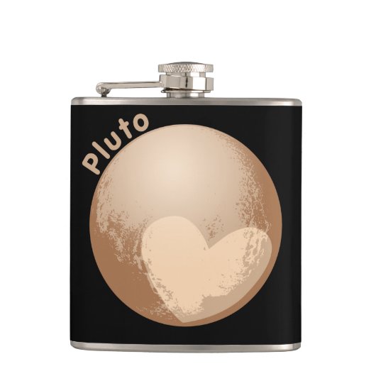 Cute Heart Pluto Heupfles (Voorkant)
