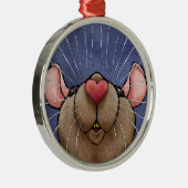 Cute Heart Rat Ornament (Rechts)