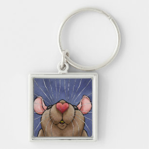 Cute Heart Rat Sleutelhanger