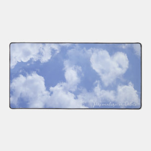 Cute Heart Shaped Cloud in Blue Sky Cheful Happy Bureaumat