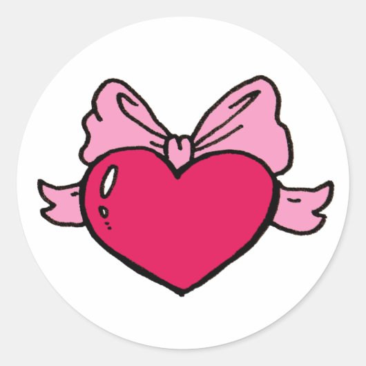 Cute Heart Sticker (Voorkant)