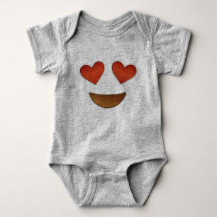 Cute Heart voor Eyes emoji Romper
