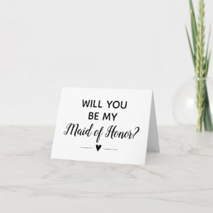 Cute Heart Wil je mijn getuige zijn kaart