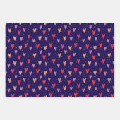 Cute Hearts and dots Valentines Pattern Inpakpapier Vel (Voorkant 2)