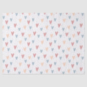 Cute Hearts and dots Valentines Pattern Tissuepapier (Voorkant)