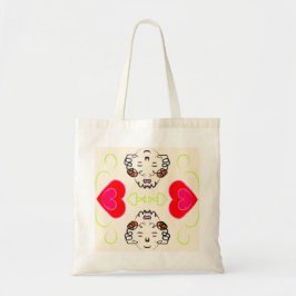Cute Hearts Art Tote Bag