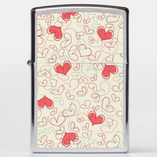 Cute Hearts Background (Voorkant)
