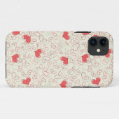Cute Hearts Background Case-Mate iPhone Case (Achterkant (horizontaal))