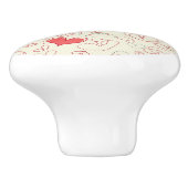 Cute Hearts Background Keramische Knop (Zijkant)