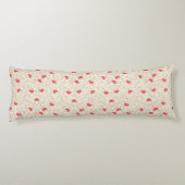 Cute Hearts Background Lichaamskussen (Achterkant)
