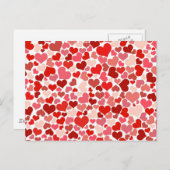 Cute Hearts Briefkaart (Voorkant / Achterkant)