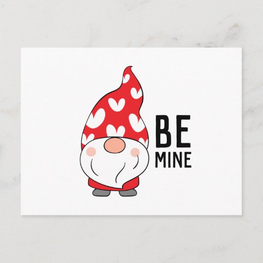 Cute Hearts Gnome Valentijn Briefkaart (Voorkant)