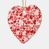 Cute Hearts Keramisch Ornament (Links)